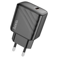 Мережевий зарядний пристрій HOCO CS22A PD 30W TYPE-C, ЧОРНИЙ