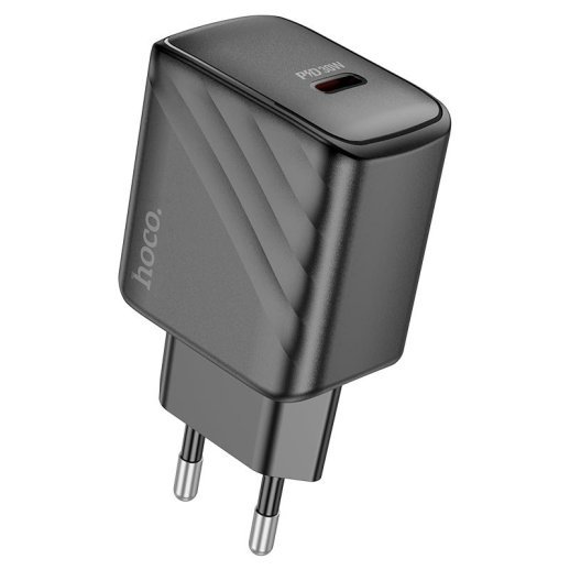 Мережевий зарядний пристрій HOCO CS22A PD 30W TYPE-C, ЧОРНИЙ