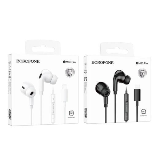 Дротові навушники BOROFONE BM85 PRO Lightning, чорний