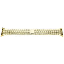 Ремінець металевий для годинника APPLE WATCH 42MM / 44MM / 45MM / 49MM стрази 7 line / 4 rhinestones № 88