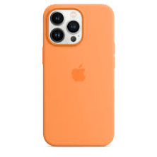 Silicone Case Original With MagSafe and Splash Screen Apple iPhone 13 Pro Max Marigold