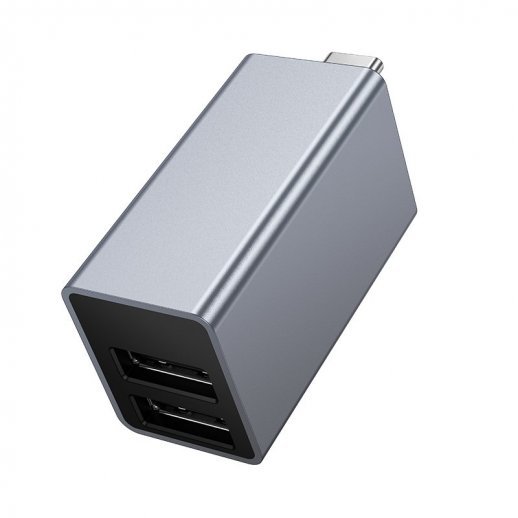 USB HUB HOCO HB54A 3in1 (Type-C to USB2.0*2+USB3.0) (серый)