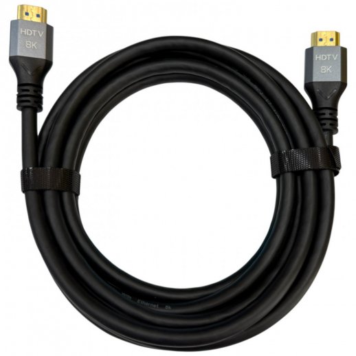 Кабель HDMI W-HD912 2.1 8K 60Hz / 4K 120Hz, CCS, Ø7.0 мм, 3.00 м, чорний