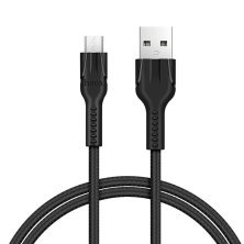 USB кабель HOCO U31 USB - micro USB 1м ЧОРНИЙ