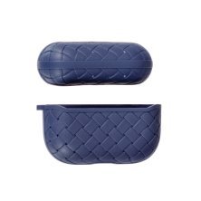 Чохол Шкіра Плетіння для AirPods Pro Blue