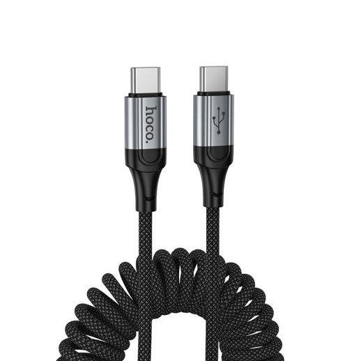 USB-C кабель HOCO X121 Nuevo charging data cable Type-C to Type-C 60W, чорний