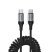 USB-C кабель HOCO X121 Nuevo charging data cable Type-C to Type-C 60W, чорний