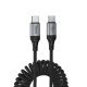 USB-C кабель HOCO X121 Nuevo charging data cable Type-C to Type-C 60W, чорний