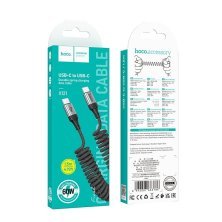 USB-C кабель HOCO X121 Nuevo charging data cable Type-C to Type-C 60W, чорний