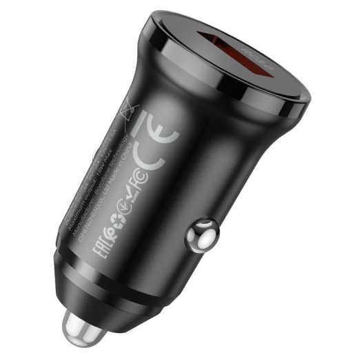 Автомобільний зарядний пристрій BOROFONE BZ18 single port QC3.0 car charger