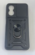 Armor Case With Curtain for Oppo A17 Dark Blue