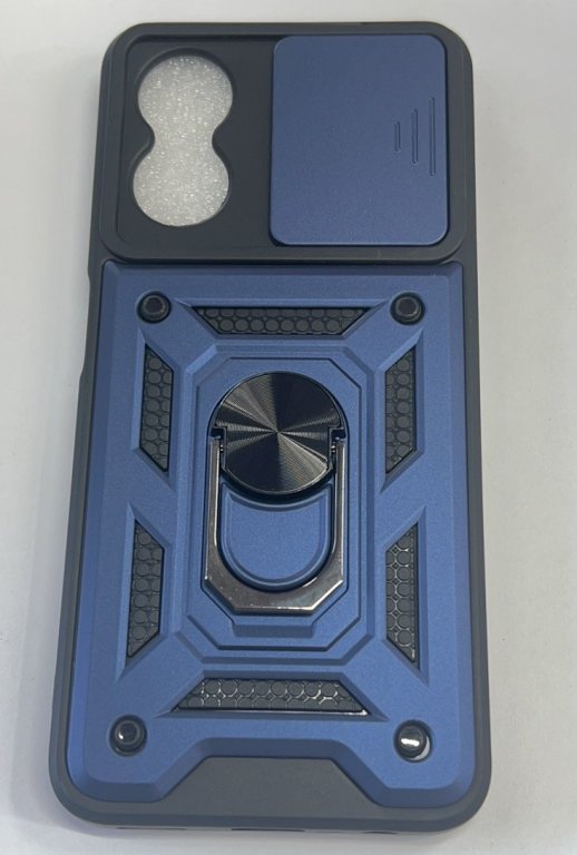 Armor Case With Curtain for Oppo A17 Dark Blue