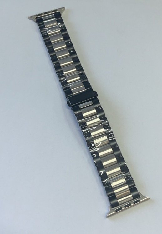 Ремінець для Apple Watch Steel 42/45/49mm Rose Gold Black