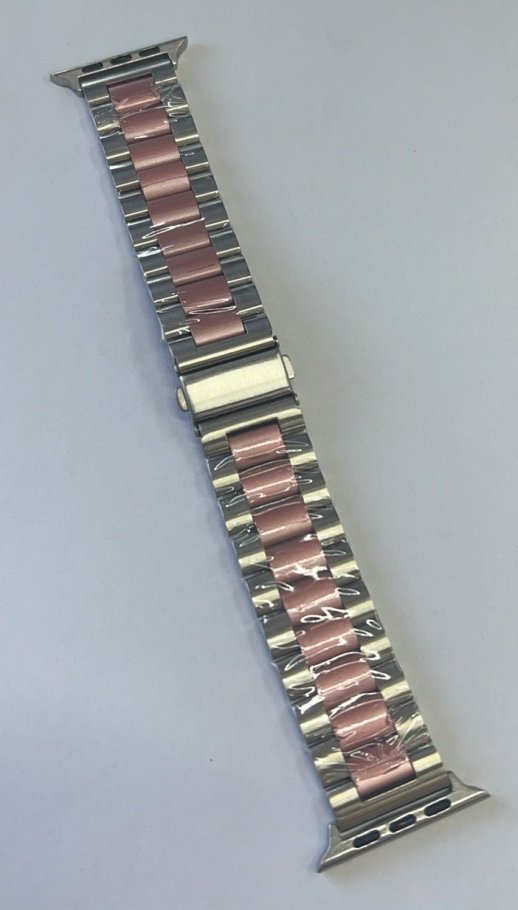 Ремінець для Apple Watch Steel 42/45/49mm Rose Gold Black