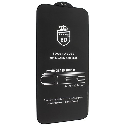 Захисне скло 6D для APPLE iPhone 14 PLUS / 13 PRO MAX 6,7" ЧОРНИЙ