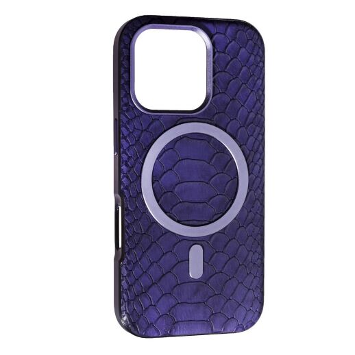 Накладка Puloka Snake with MagSafe для Apple iPhone 16 Pro Violet