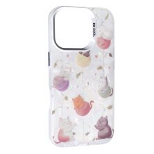 Накладка Soft Milky для Apple iPhone 16 Pro Max Cat with threads