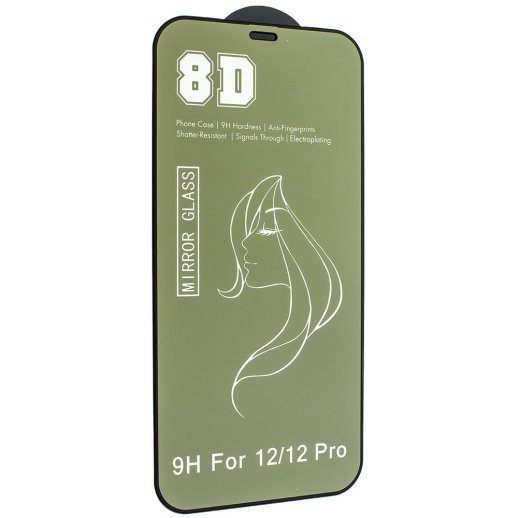 Захисне скло 8D MIRROR APPLE IPHONE 12 | 12 PRO 6,1"