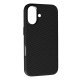 Накладка Leather Carbon With Magnetic для Apple iPhone 16 Black