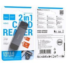 Картридер HOCO HB45 2в1 TYPE-C | USB 3.0