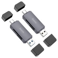Картридер HOCO HB45 2в1 TYPE-C | USB 3.0