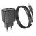 Мережевий зарядний пристрій HOCO CS23A TYPE-C PD 30W + USB QC 3.0 + КАБЕЛЬ TYPE-C - LIGHTNING, чорний