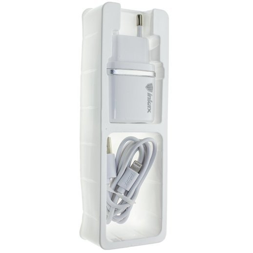 Мережевий зарядний пристрій INKAX CD-11 2.4A + USB кабель LIGHTNING