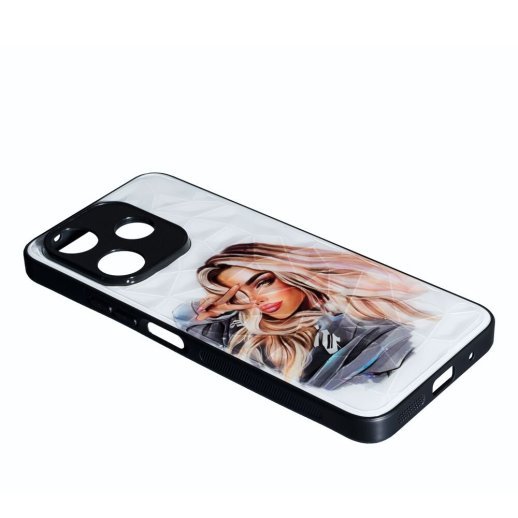 Накладка Prisma Ladies New для Xiaomi Redmi 13/Poco M6 Girl in a hoodie