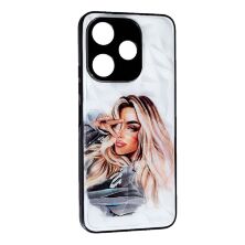 Накладка Prisma Ladies New для Xiaomi Redmi 13/Poco M6 Girl in a hoodie