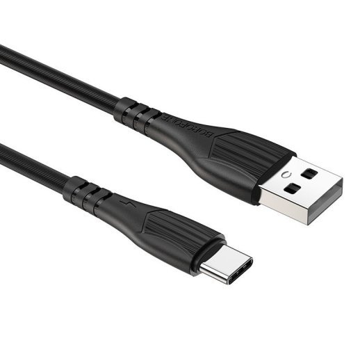 USB кабель BOROFONE BX37 Wieldy charging data USB - Type-C ЧОРНИЙ