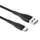 USB кабель BOROFONE BX37 Wieldy charging data USB - Type-C ЧОРНИЙ