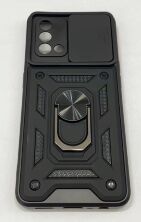 Armor Case With Curtain for Oppo A74 4G Black
