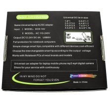 Універсальний зарядний пристрій для ноутбука AC/DC 100W з 8 перехідниками