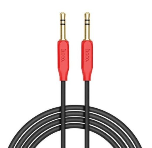 Кабель AUX HOCO UPA11 2 pin (1М) (30pc) (черный)