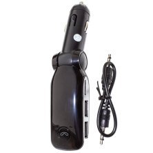 FM Модулятор M8 Bluetooth / гучномовець ЧОРНО-СТАЛЬНИЙ