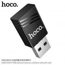 Wi-Fi адаптер HOCO HI38 USB 2.0, WiFi4, чорний