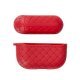 Чохол Шкіра Плетіння для AirPods Pro Red