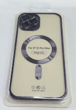 Case Magsafe With Frame for Apple Iphone 12 ProMax Deep Purple