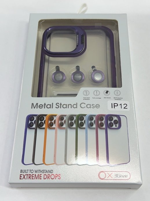 Чехол Metal Stand Case Apple Iphone 12 Deep Purple 5