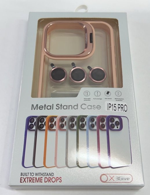 Чехол Metal Stand Case Apple Iphone 15 Pro New Gray 1