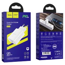 Мережевий зарядний пристрій HOCO N14 PD 20W TYPE-C бiлий