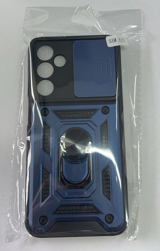 Armor Case With Curtain for Samsung A25 Dark Blue