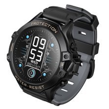 Дитячі смарт-годинники HOCO Y107 4G з дзвінками, GPS/Wi-Fi/LBS, SOS, чорно-чорні
