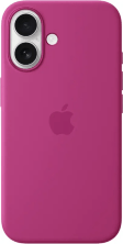 Silicone Case Original With MagSafe and Splash Apple iPhone 16 with button Moonlit Red