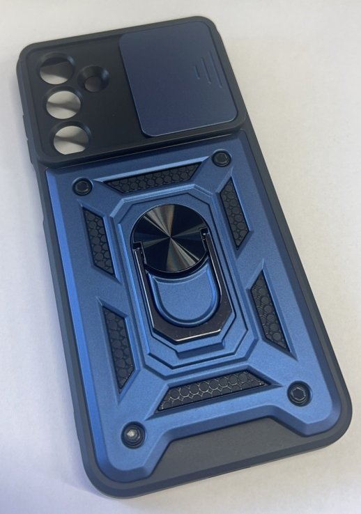 Armor Case With Curtain for Samsung A16 Dark Blue