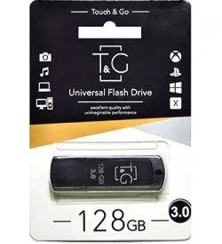 USB Flash Drive T&G TG121 Vega 128GB 3.0 Чорний