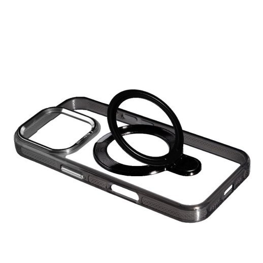 Накладка Metal Holder With Magsafe для Apple iPhone 16 Pro Black
