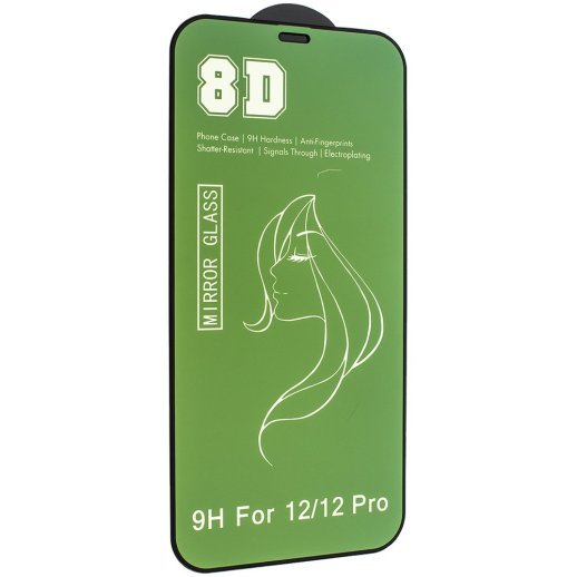 Захисне скло 8D MIRROR APPLE IPHONE 12 | 12 PRO 6,1"