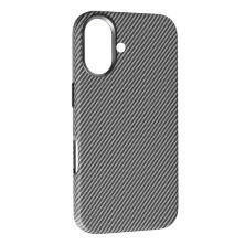 Накладка Leather Carbon With Magnetic для Apple iPhone 16 Titanium