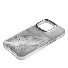 Накладка Marble Style для Apple iPhone 15 Pro Silver